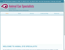 Tablet Screenshot of animaleyespecialists.com